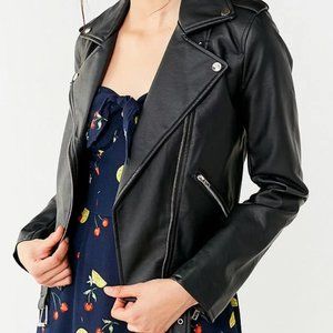 Moto Faux Leather Jacket